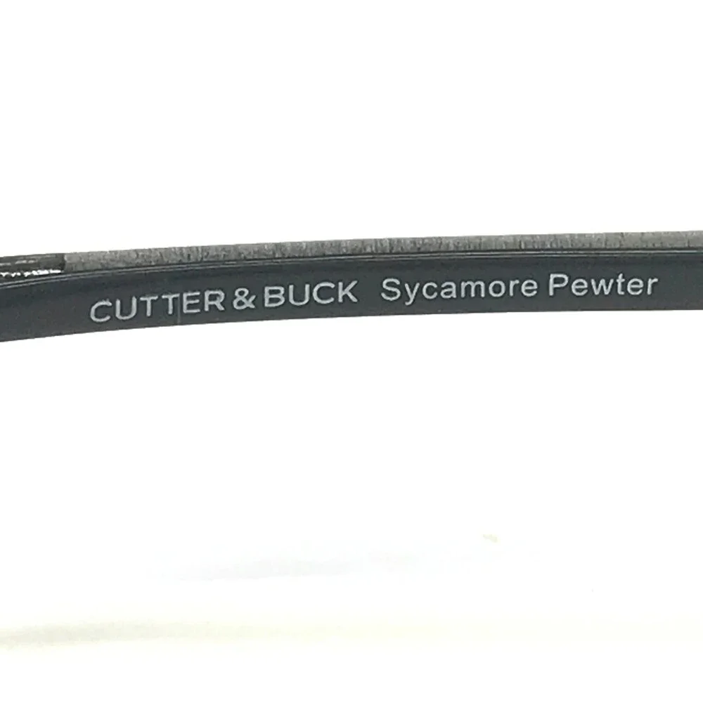 Cutter & Buck Eyeglasses Frames Sycamore Pewter Silver Rectangular 54-17-140